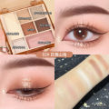 Ming Xizhi Seven-Color Eyeshadow Palette Earth Tone Matte Pearlescent Beginner Makeup Eyeshadow Palette Multi-Use for Women Cross-Border. 