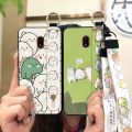 Waterproof Durable Phone Case For Nokia C1 Plus Lanyard protective Fashion Design Phone Holder Back Cover ring Cartoon. 