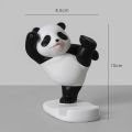 Panda Figurines For Interior Universal Cell Mobile Phone Stand Holder Modern Resin Sculpture Statue Home Office Desk Decor. 