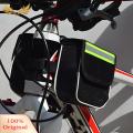 SuperRide Bike Rear Pouch Wear-resistant Mountain Bike Oxford Cloth Front Beam Saddle Bag. 