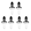 JDXHLAU 6Pcs 3/8 Inch 10mm Inline Abs One Way Water Non Return Check Valve for Fuel Gas Liquid Air. 