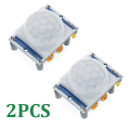 2PCS PIR Sensor HC-SR501 Adjust IR Pyroelectric Infrared appropriateMotion Detector Module For Raspberry Pi Sensing Human Bod. 