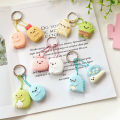Cute Key Cap Key Covers Rings Key Identifier Tag Organizers Silicone Keychain Holder with Ball Chain. 