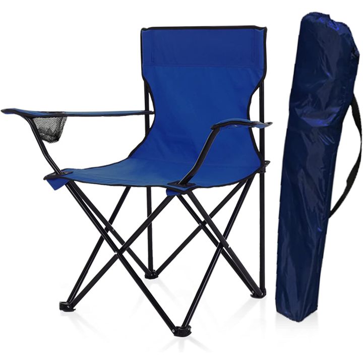 Heavy Duty Folding Arm Chair with Comfortable - Outdoor Lightweight Camping Chair,Folding Camp Chair Lightweight Camping Aluminum Chair