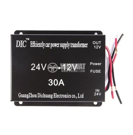 Converter with input voltage 24V, output voltage 12V, output current 30A and power 360W