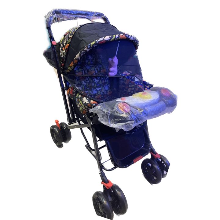 Lightweight Folding Baby Stroller with Music adjustment wheels lock 3 step fold able for sleep