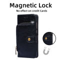 Magnetic Deduction Protective Case For OPPO A15 / A15S Casing Flip Cover Leather Card Slot Wallet Phone Case Stand Zipper Pouch. 