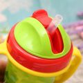 210ml Baby Handle Cup Feeding Bottle with Straw Kids Learning Drinking Water. 