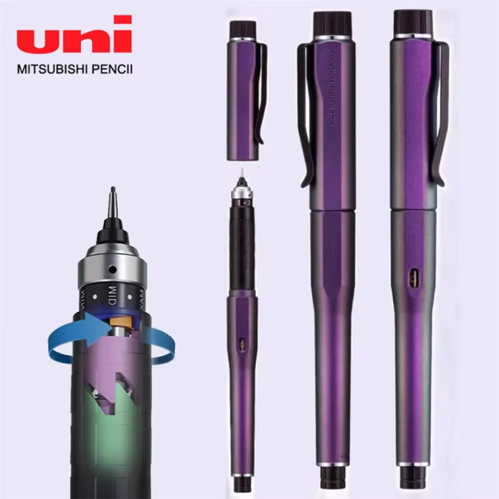 Japan Uni Kuru Toga DIVE Spin Mechanical Pencil M5-5000 Automatic Core/lead Self-revolving 0.5mm Advanced Drawing Art Stationery
