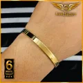 Gold Plated Plain Bangle For Men. 