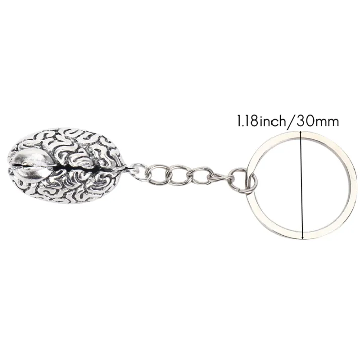 Brain%20Keychain%20Alloy%20Smart%20IQ%20Key%20Ring%20Fob%20Chain%20Medicine%20Human%20-%20Image%202