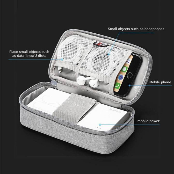 Travel Gadget Organizer Bag Portable Digital Cable Bag Electronics