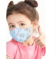 5 or 50Pcs  [3-12Years] K N 9 5 Kids Cotton Face Mask  Respirator (3Layer) Filter PM2.5 Washable. 