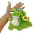 Carrot Plush Dinosaur Keychain Room Decor Stuffed Strawberry Dinosaur Plush Pendant Decoration Lovely Dinosaur Plush Doll Keyring Plush Gift. 