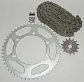 Bajaj Discovery 125 M Chain sprocket Wheel Set (බජාජ් ඩිස්කවරි 125 M ). 