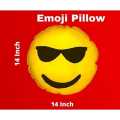 Happy Cool Emoji Pillow. 