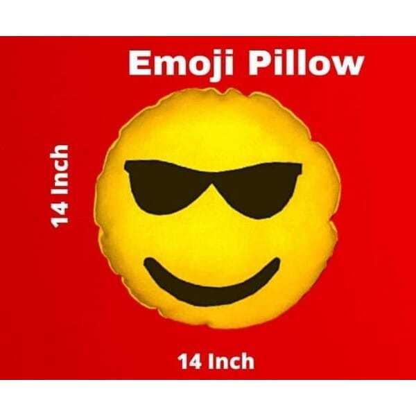 Happy Cool Emoji Pillow