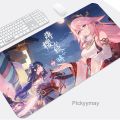 {Tongfa Technology} Yae Miko Anime Mousepad Gamer Computer Keyboard Mouse Pad Desk Mat Laptop Mause Table Carpet XXL Mausepad Genshin Impact. 