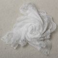 Woman Scarves Chiffon Lace Scarf Wrap Scarf white. 
