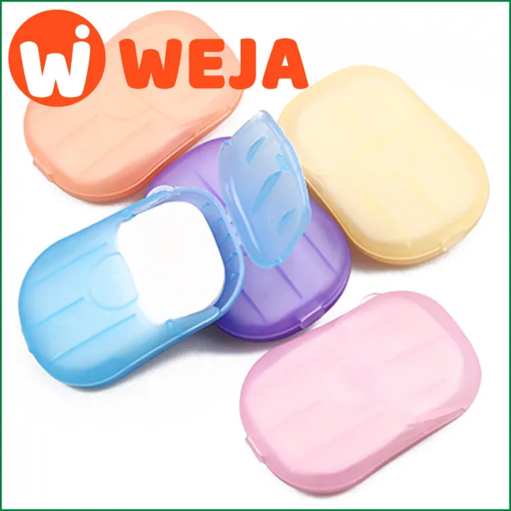 【WEJA】20PCS Portable Disposable Soap Paper Travel Soap Paper Washing Hand Bath Clean Scented Slice Sheets Mini Paper Soap Dropshipping