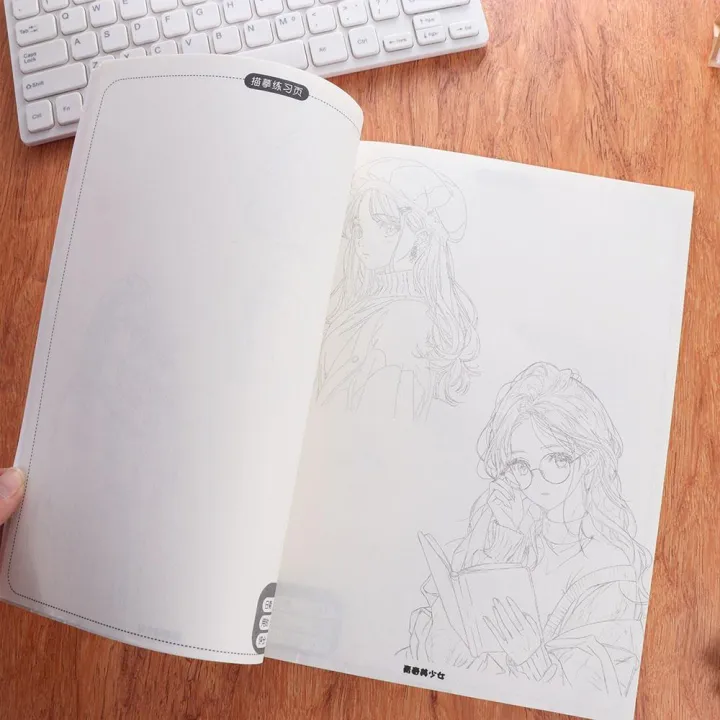 Novice%20Zero%20Basic%20Manga%20Sketching%20Tutorial%20Tracing%20Practice%20Comics%20Line%20Draft%20Book%20Anime%20Sketch%20Drawing%20Anime%20Hand%20Drawn%20Book%20School%20-%20Image%208