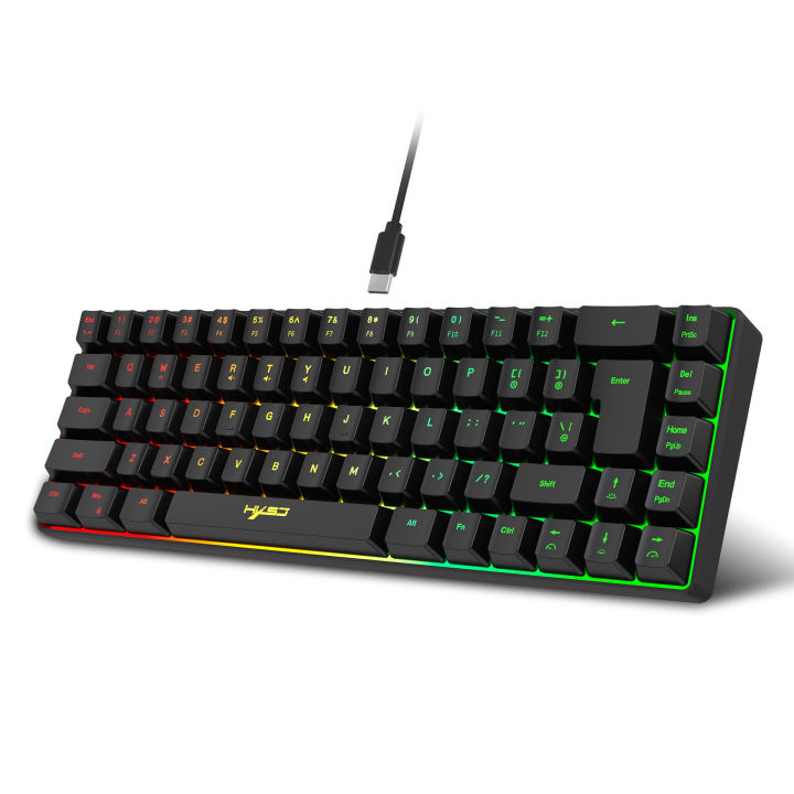 HXSJ%20Wired%20Portable%2068%20Key%20Mechanical%20Touch%20Film%20Game%20Keyboard%20ABS%20Material%20RGB%20Backlight%20-%20Image%208