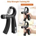 Grip Strength Trainer Hand Strengthener Exercise Gripper Non-Slip Hand Exerciser Adjustable Resistance 11-132 Lbs 5-60KG. 