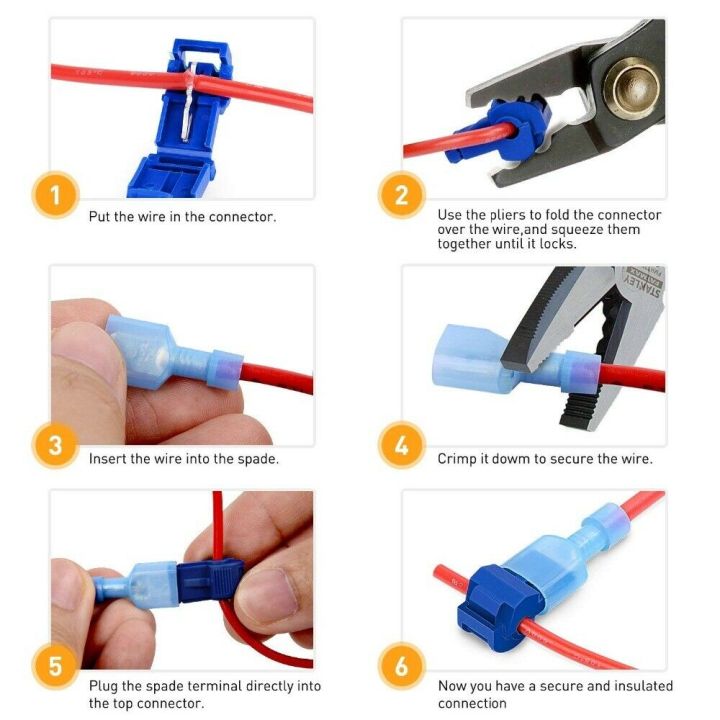 Quick%20Splice%20Electrical%20Connectors%20T%20Tap%20Wire%20Cable%20Snap%20Terminals%20Scotch%20Lock%20Car%20Audio%20Waterproof%20Kit%20Tool%20Set%20-%20Image%203