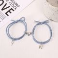 【Fullyoung_520 Store】New 2023 Simple Keys Lock Love Ion Absorption Secondary Couple Rope Bracelets. 