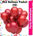 Color Balloon (20) Packet Birthday Balloons Decoration. 