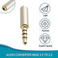 3.5mm To 2.5mm Audio Adapter Male Plug Converter Adapters Headphone Jacks. 