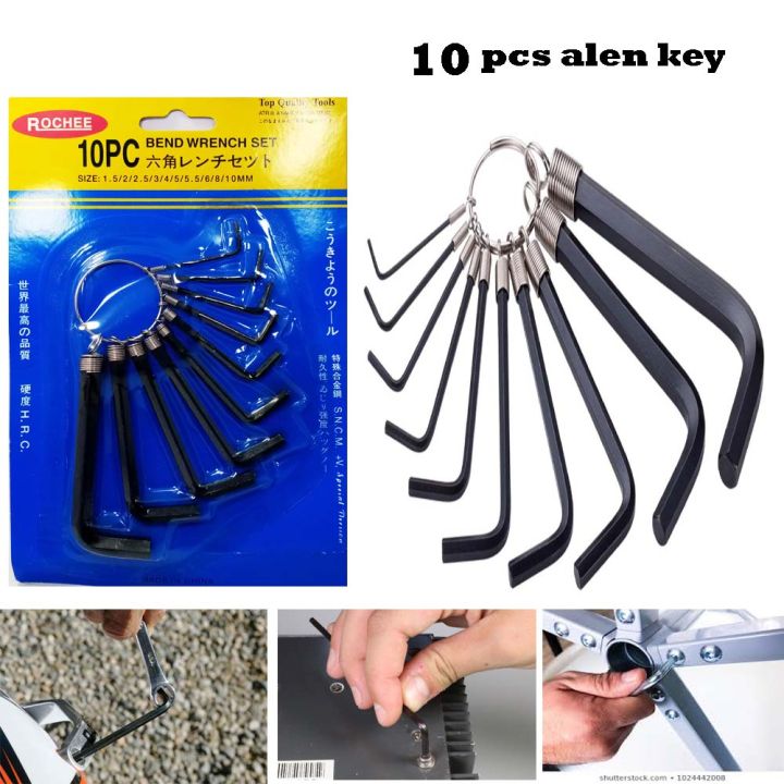 10 Pcs Hex key set( Allen Key) High Queality Tool Set