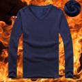 Zentora Men Fleece Long Sleeve Shirt Men's Winter Plush Warm O Neck Long Sleeve Pullover Shirt Plus Size Bottoming Top Men Base Layer Top. 