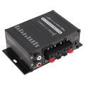 Power Amplifier Audio Karaoke Home Theater Amplifier 2 Channel Class D Amplifier USB/SD AUX Input. 