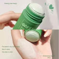 Green Bastão Stick Facial Cleansing Mask Removes Blackheads. 
