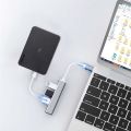 USB Hubs 4 Port USB 3.0 Hub TYPE C HUB Super Speed 5Gbps USB Ports Converter Cable Adapter Micro USB Power PC Computer Accessories with OTG Function for Desktop Laptop PC. 