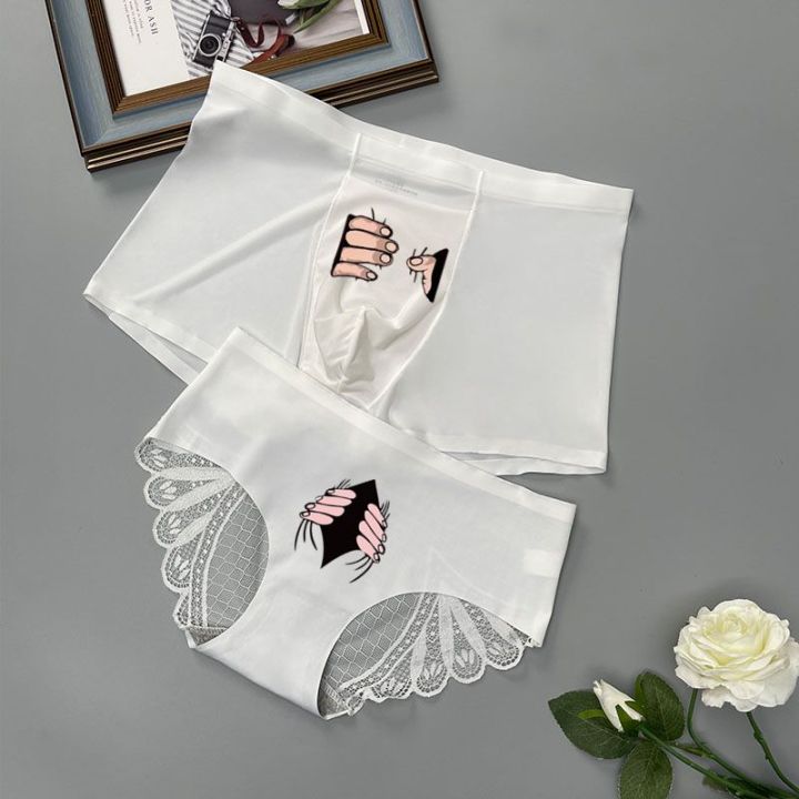 Couple%20Underwear%20One%20Man%20and%20One%20Woman%20Ice%20Silk%20Lace%20Personality%20Funny%20Underwear%20Women2023New%20Trendy%20Thin%20Summer%20-%20Image%203
