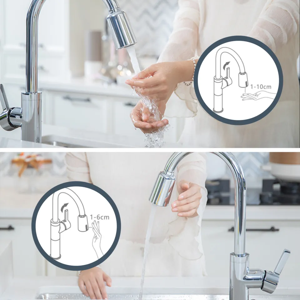 iTouchless EZ Faucet - Touch-Free Automatic Sensor Faucet Adaptor | The Home Depot Canada iTouchless EZ Faucet - Touch-Free Automatic Sensor Faucet Adaptor | The Home Depot Canada