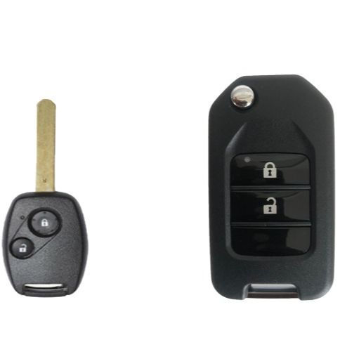 Honda key shall Modified New 2 Buttons Buttons Flip Folding Remote Key ...