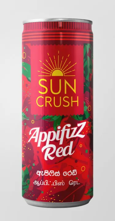 Sun Crush Carbonated Appifizz Red Drink 250ml