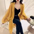 Sun Protection Clothing Women's Coat Loose Korean Style 2023 Spring and Summer New Internet Celebrity All-Matching Batwing Sleeve Mid-Length Chiffon Cardigan. 