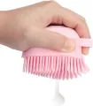 Silicone Soft Bath Shower Brush Body Scrubber with Soap Dispenser Silicone Massage Bath Brush Massage Skin Care Tool for Children Women Men. 