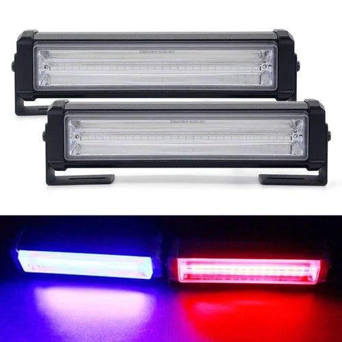 RGB LED light bar Vip Light Pair Strobe Flasher Warning Warning Light (Blue, Red) 2 Light Bar Light Stripe