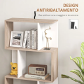 VTEC Modern Bookshelf / 3-Tier / Ornament Rack/ Simple shelf/ Bookcases / Shelves / Objects Display/ Home Decor / Modern Furniture / Multifunctional bookcase / Combination Floor Cabinet / Wooden / Simple / Storage & organisation. 