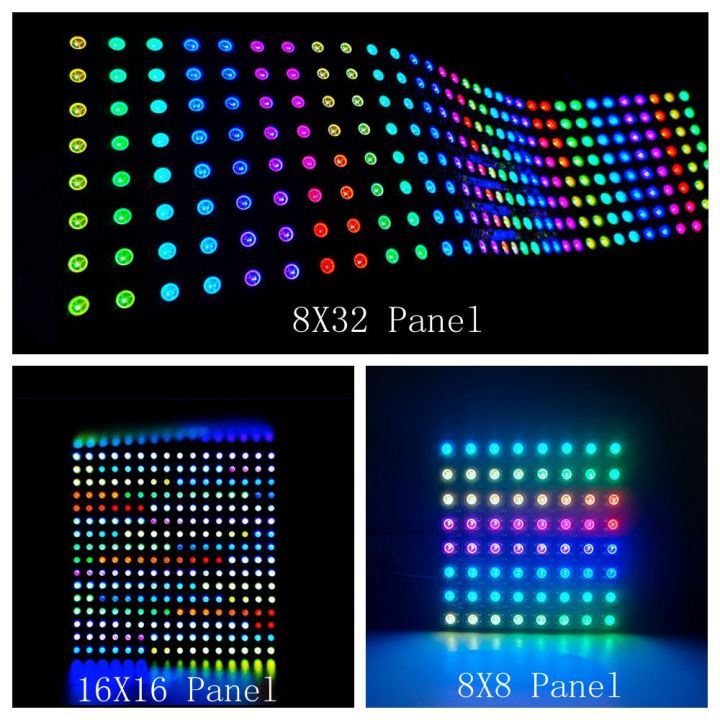Ws2812b%208x8%208x32%2016x16%20Matrix%20Rgb%20Led%20Digital%20Flexible%20Individually%20Addressable%20Panel%20Screen%20Ws2812%20Ic%20Led%20Strip%20Dc5v%20-%20Image%206
