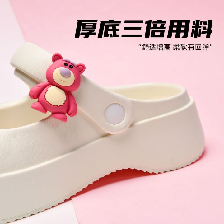 Women's%20Hole%20Shoes%20Summer%20Outdoor%20Wear%20Internet%20Hot%20Cute%20and%20Breathable%20Nurse%20Non-Slip%20Soft%20Bottom%20Beach%20Closed%20Toe%20Half%20Slippers%20Women%20-%20Image%203
