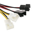 1Pcs 4-Pin Molex to 3-Pin Fan Power Cable Adapter Connector Computer Cooling Fan Cables 12V/5V DC for CPU PC Case Fan. 