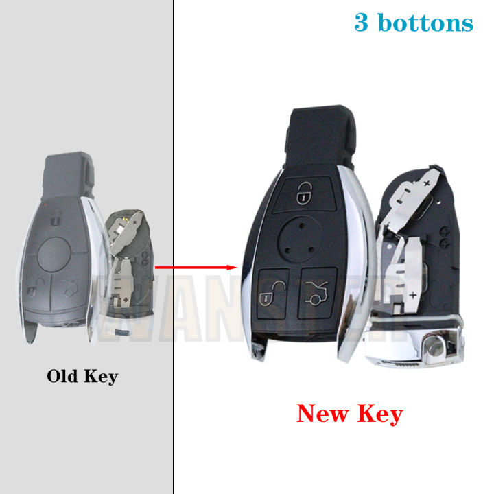 【Hot ticket】 Modification Car Key Case Fob Upgrade Key Mercedes Benz A B C E S CL CLS CLK W203 W204 W205 W210 W211 W212