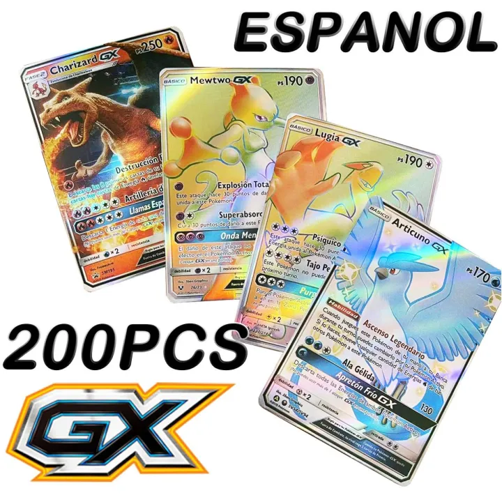 【DIV MALL】English Pokemon Cards Charizard Pikachu Vmax MEGA Vstar Letters Gift Game Collection Card Toy Holo Rainbow