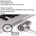 Laptop Lock 4-digit security lock with password, anti-theft laptop chain F & K Technology Notebook Computer Lock PC Laptop Security Lock Anti-Theft Cable. 